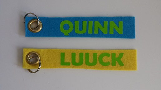 sleutelhanger Quinn en Luuck